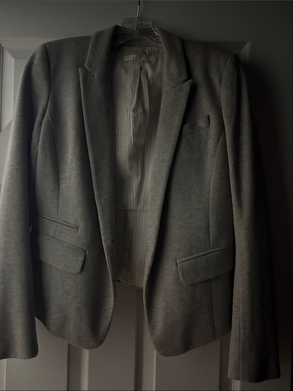 LOFT Women's Gray Tailored Blazer